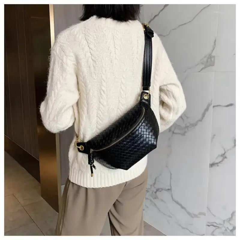 Sac Banane Femme Cuir Noir