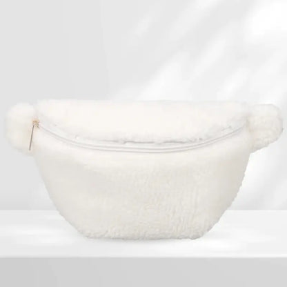 Sac Banane Femme Moumoute Blanc