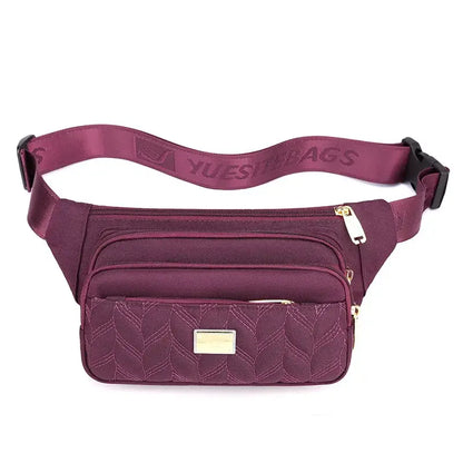 Sac Banane Femme Nylon Imperméable Violet