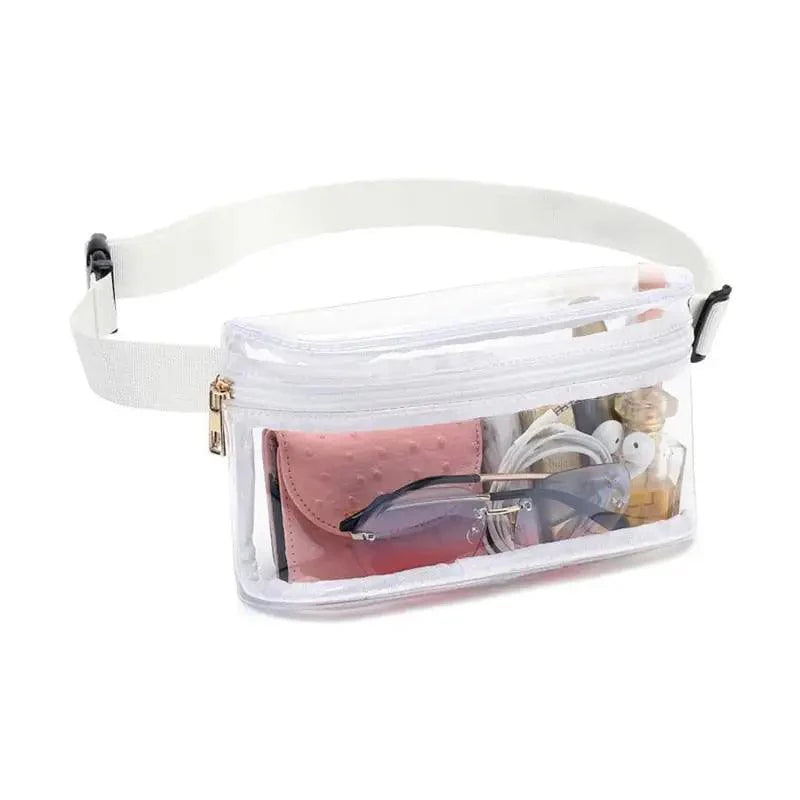 Sac Banane Femme Transparent Blanc