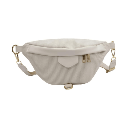 Sac Banane Femme Velours - Blanc