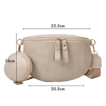 Sac Banane Femme XL Blanc