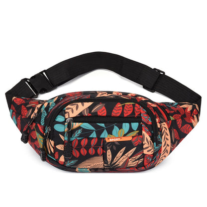 Sac Banane Fleuri - Rouge