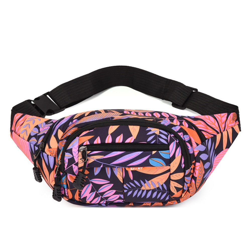 Sac Banane Fleuri - Violet