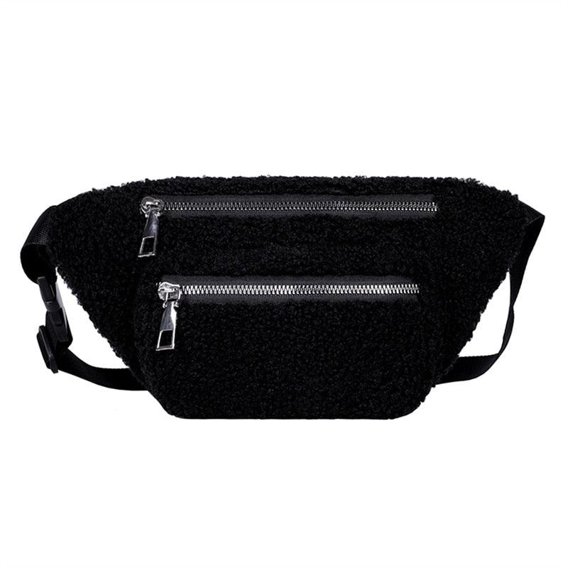 Sac Banane Fourrure - Noir