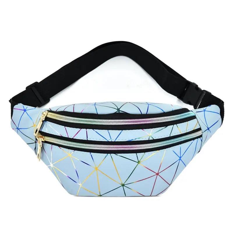 Sac Banane Géométrique Bleu ciel