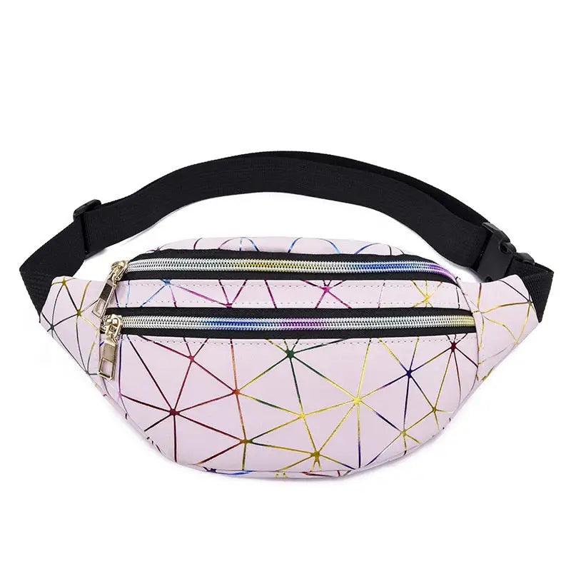 Sac Banane Géométrique Rose clair