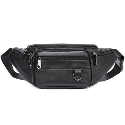 Sac Banane Homme Cuir - Noir