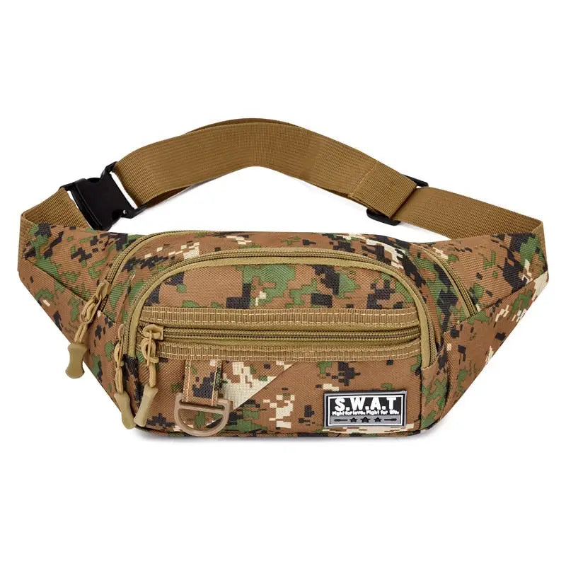 Sac Banane Homme Militaire Souple Marron