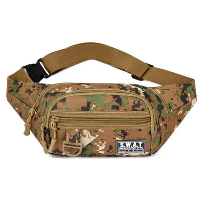 Sac Banane Homme Militaire Souple Marron