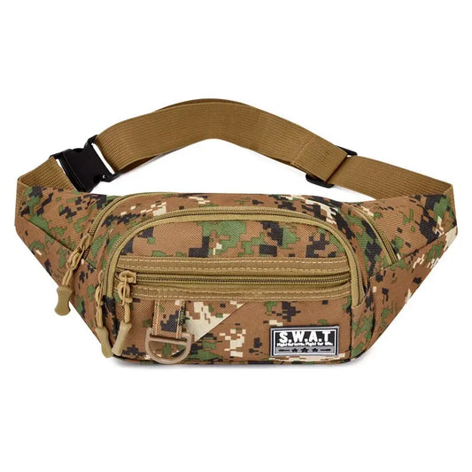 Sac Banane Homme Militaire Souple Marron