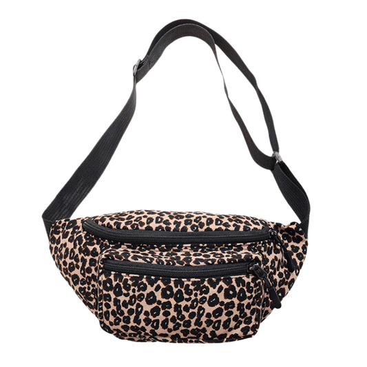 Sac Banane Léopard - Camel