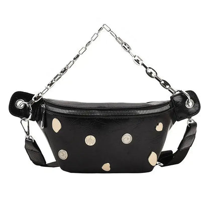 Sac Banane Luxe Femme Noir