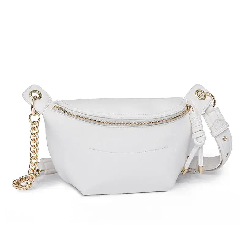 Sac Banane Marron Blanc