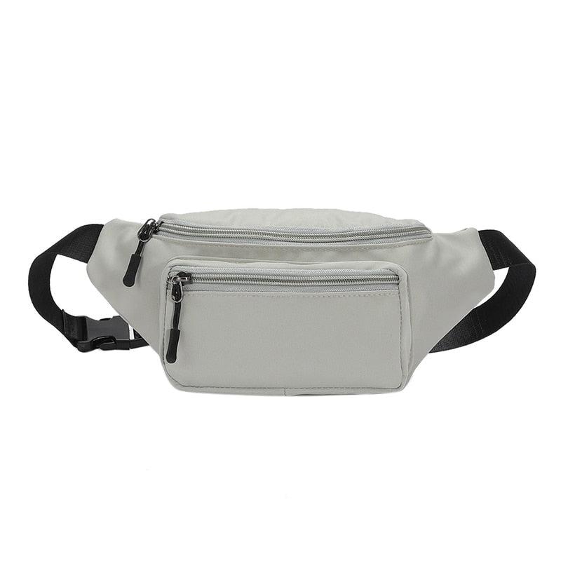 Sac Banane Multipoches - Gris clair