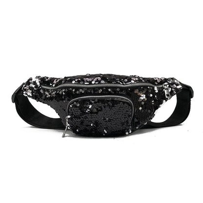 Sac Banane Paillette - Noir