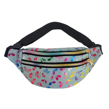 Sac Banane Papillon Gris clair