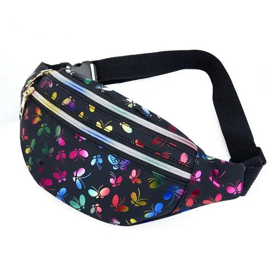 Sac Banane Papillon Noir