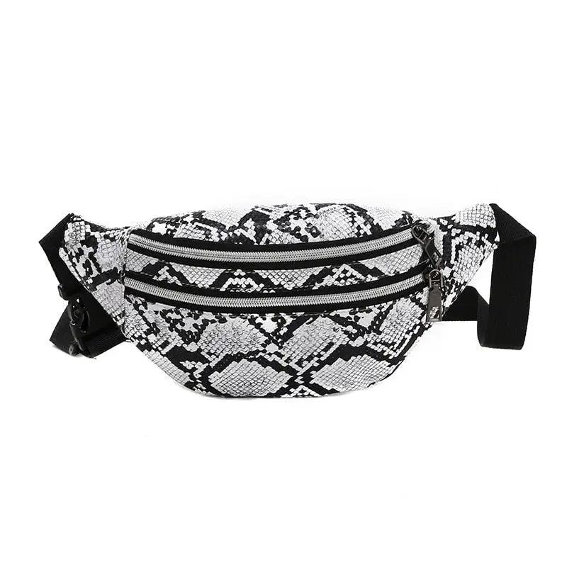 Sac Banane Python Blanc