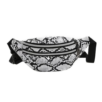 Sac Banane Python Blanc