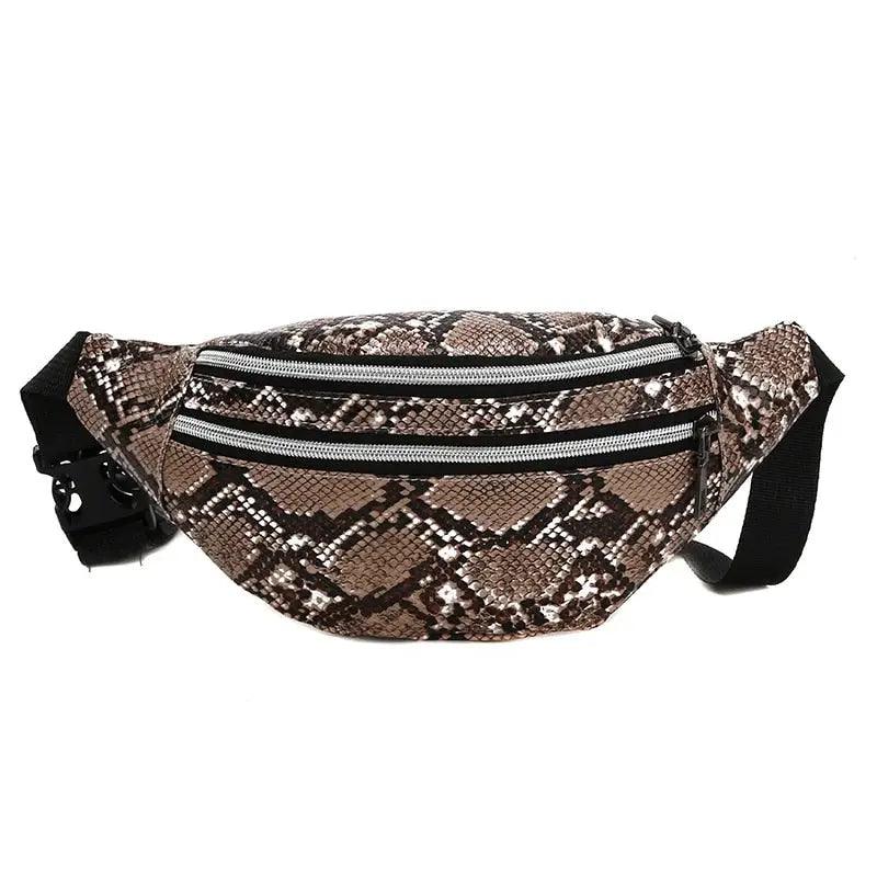 Sac Banane Python Marron