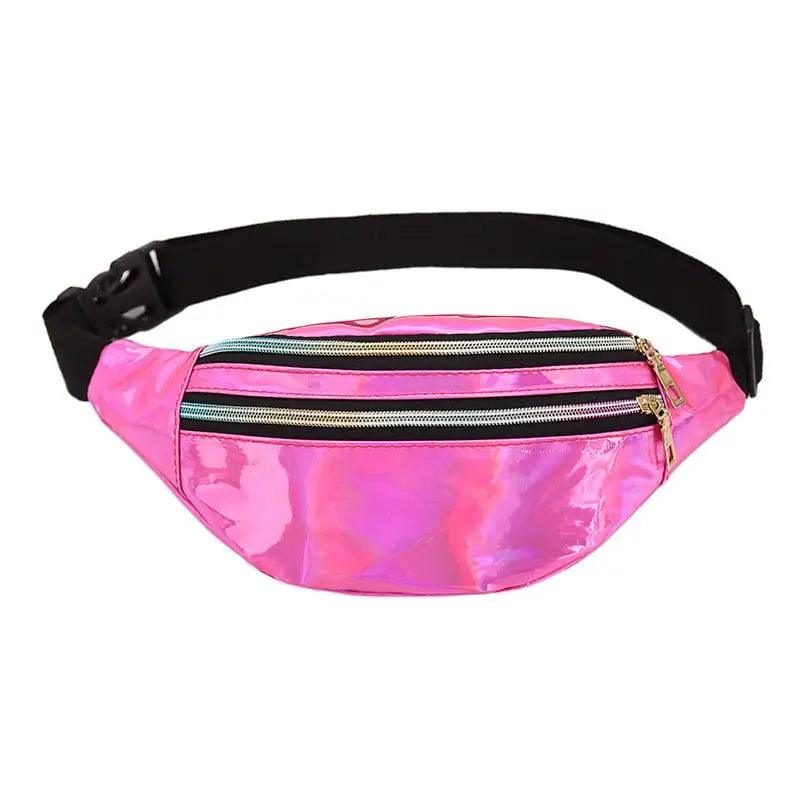 Sac Banane Réfléchissant Fushia