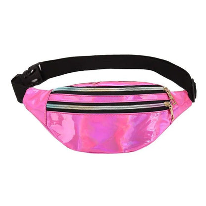 Sac Banane Réfléchissant Fushia