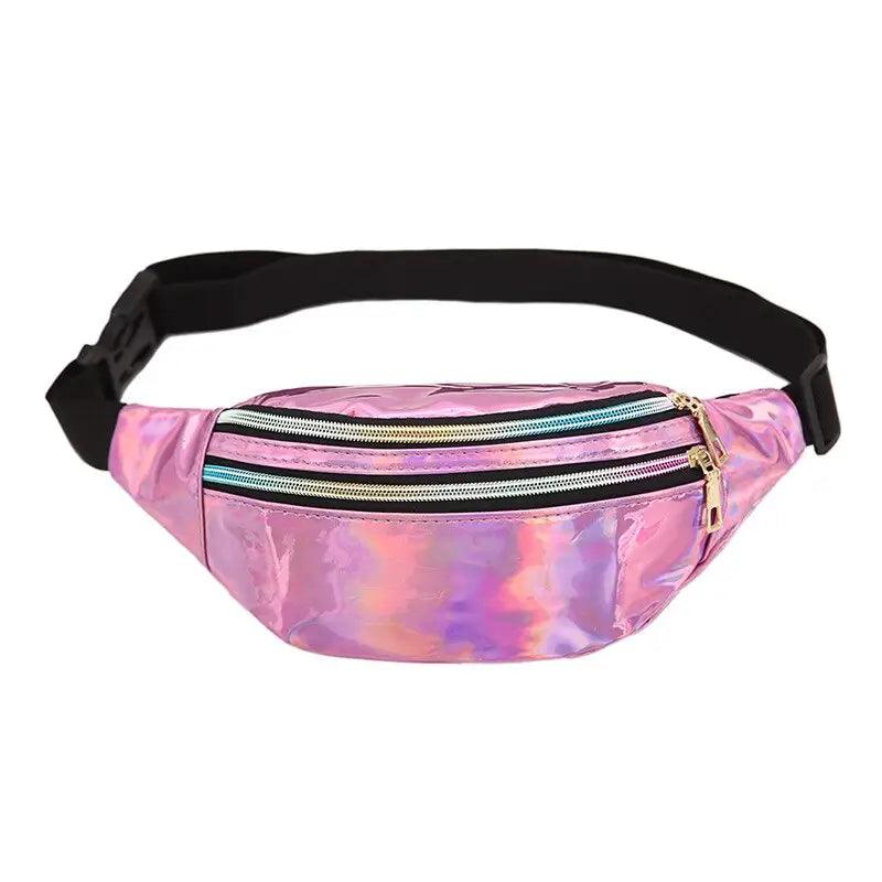Sac Banane Réfléchissant Rose