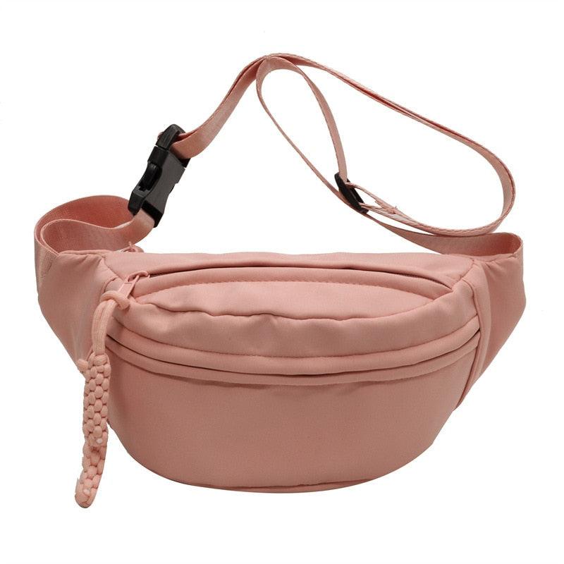 Sac Banane Toile - Rose