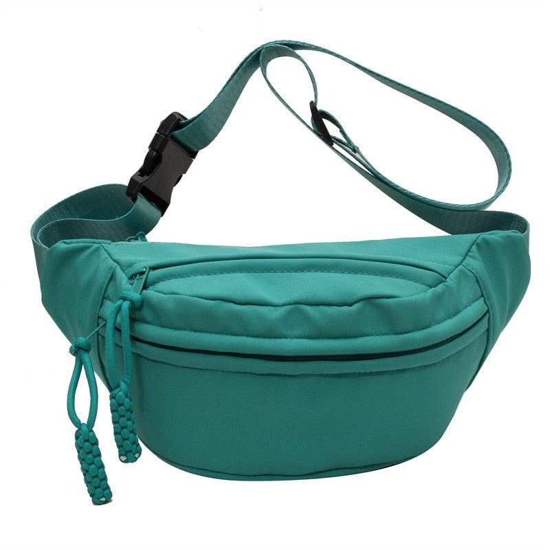 Sac Banane Toile - Turquoise