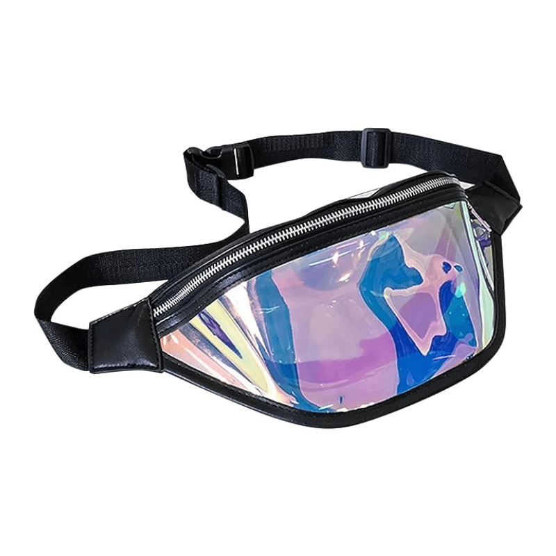 Sac Banane Transparent - Noir