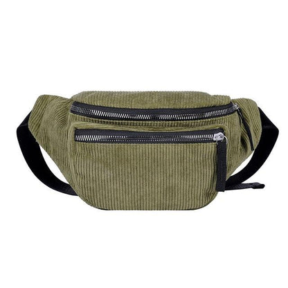 Sac Banane Velours - Vert