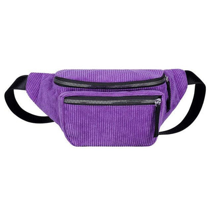 Sac Banane Velours - Violet
