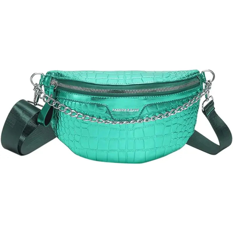 Sac Banane Vert Métallisé