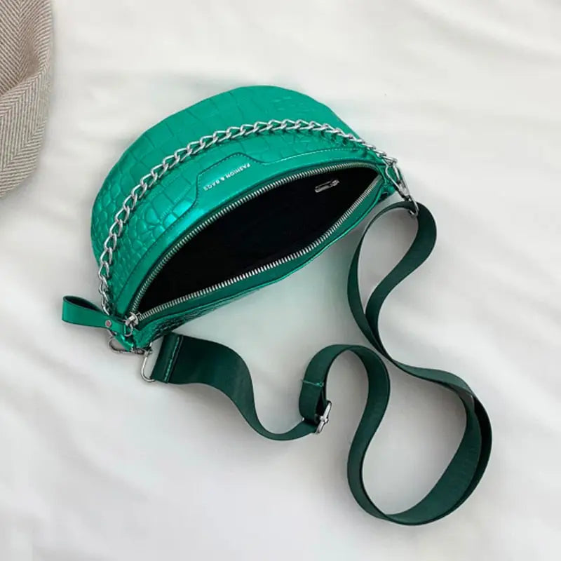 Sac Banane Vert Métallisé