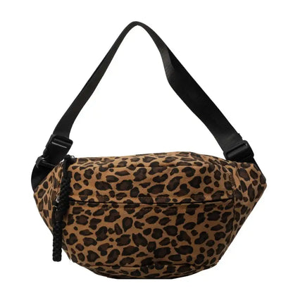 Sac Banane XL Léopard Marron