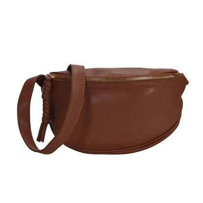 Sac banane XXL pour femme de couleur marron foncé