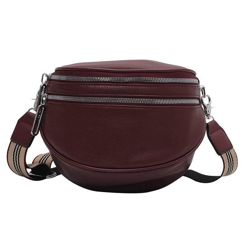 Sac Bandoulière Banane Femme - Prune
