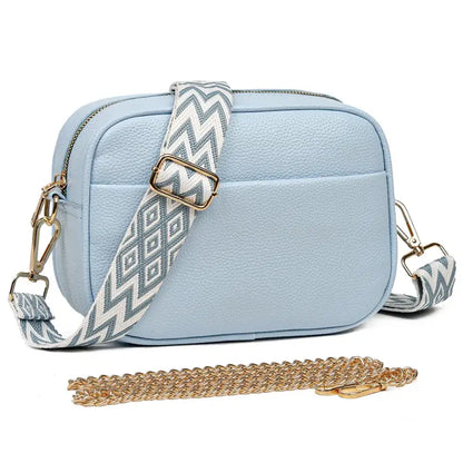 Sac Bandoulière Femme Tendance Bleu clair