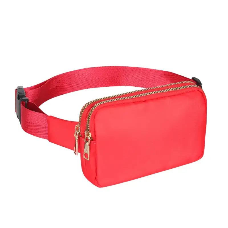 Sac ceinture de couleur rouge pour homme et pour femme