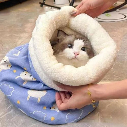 sac de couchage chat chaud