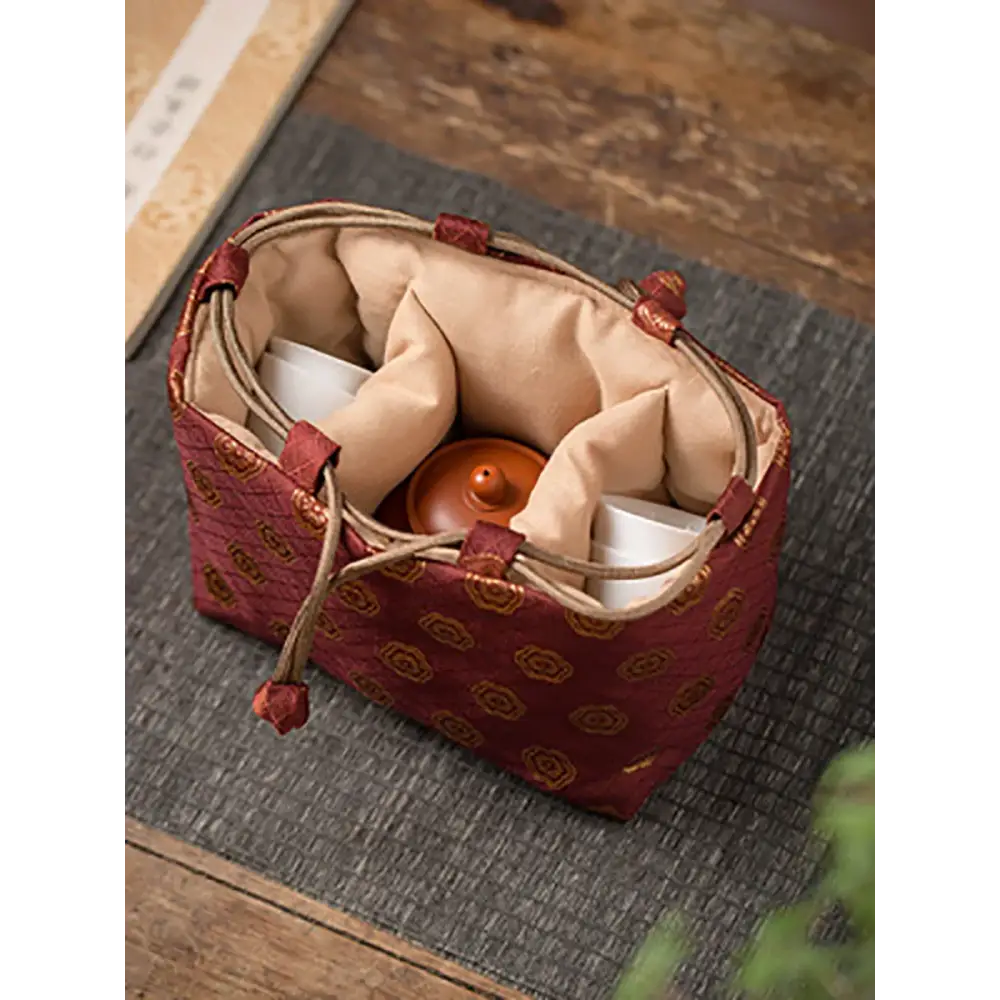 Sac de voyage pour théière et set de thé