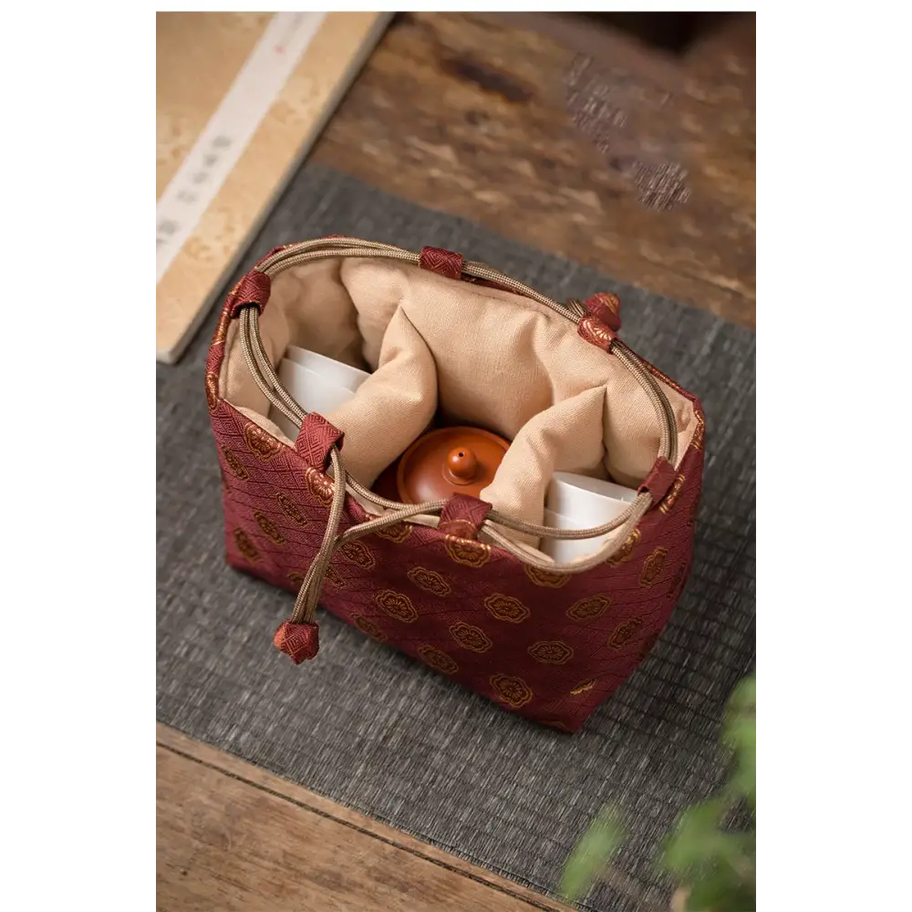Sac de voyage pour théière et set de thé