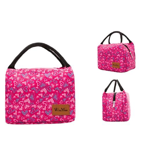 Sac Isotherme Repas Cœurs Roses