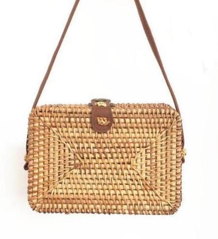 Accueil beige Sac en Osier - Ariana
