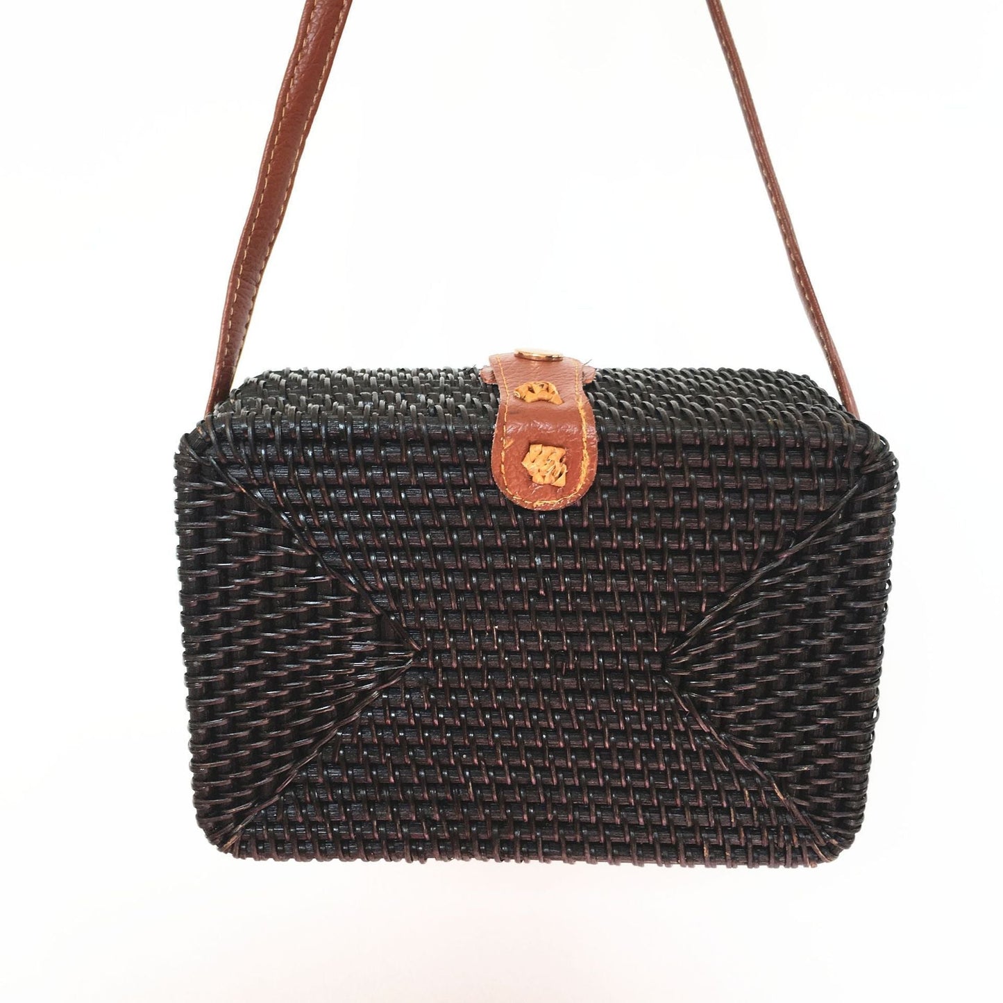 Accueil noir Sac en Osier - Ariana