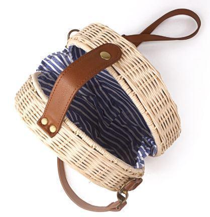 Sac en Osier Rond - Rachel