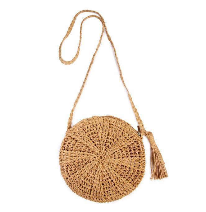 Sac en Paille Rond - Esméralda