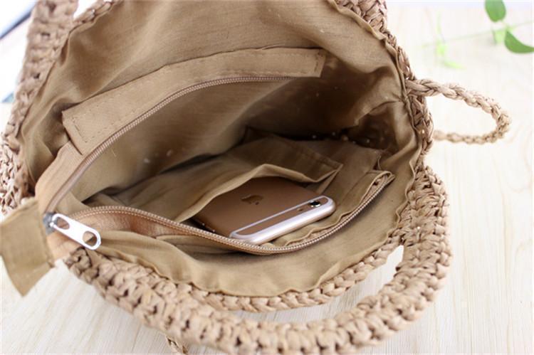 Sac en Paille Rond - Mia