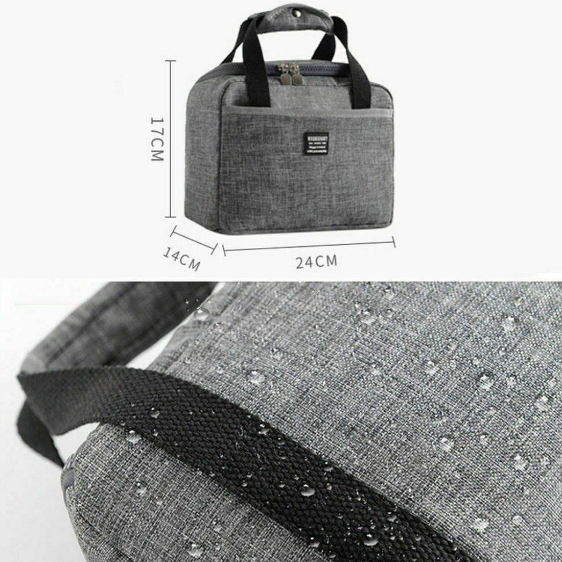Sac Isotherme Repas Classique Gris